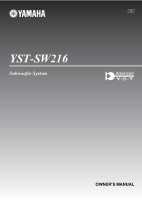 Yamaha YSTSW-216-Owners-Manual